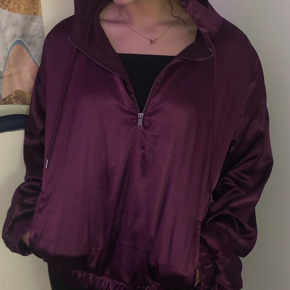 Satin Quarter Zip